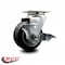 Service Caster 4 Inch Rubber on Aluminum Swivel Caster with Roller Bearing and Brake SCC SCC-20S420-RAR-TLB - alternate 4